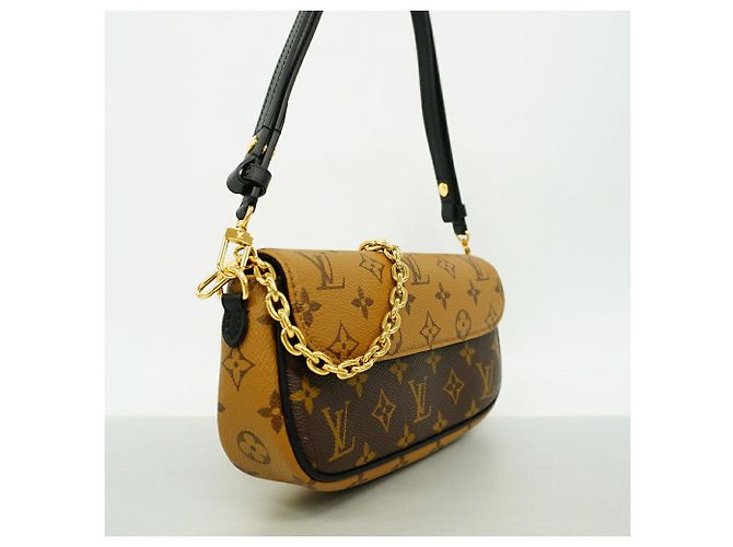 Borsa Louis Vuitton Monogram Reverse Wallet-on-Chain Ivy Marrone - vista 2