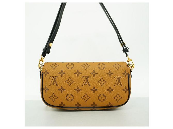 Borsa Louis Vuitton Monogram Reverse Wallet-on-Chain Ivy Marrone - vista 9