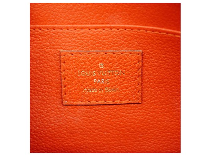 Louis Vuitton Monogram Empreinte Pochette Tic Pouch Rosso - vista 5