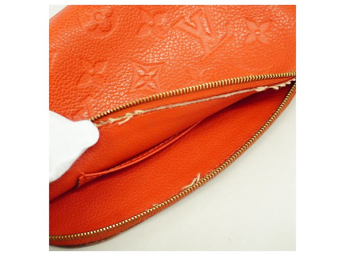 Louis Vuitton Monogram Empreinte Pochette Tic Pouch Rosso - vista 7