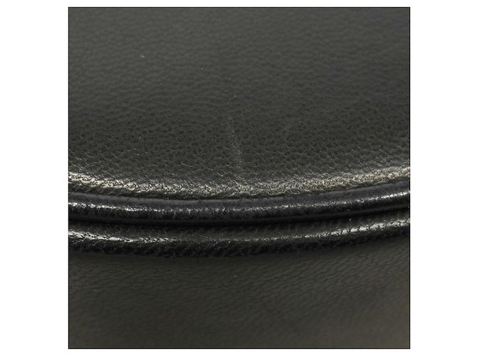 Sac à épaule Chanel en agneau noir - vue 6