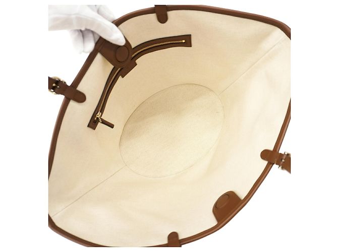 Sac cabas Gucci en toile ivoire Écru - vue 4