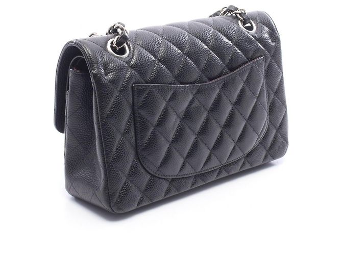 Sac à épaule Chanel Matelassé Double Flap Noir - vue 2
