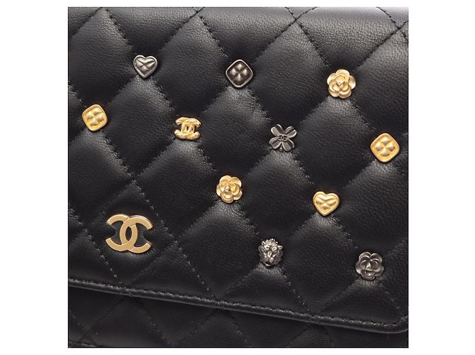 Timeless Borsa a tracolla Chanel Matelassé Icon Nero - vista 10