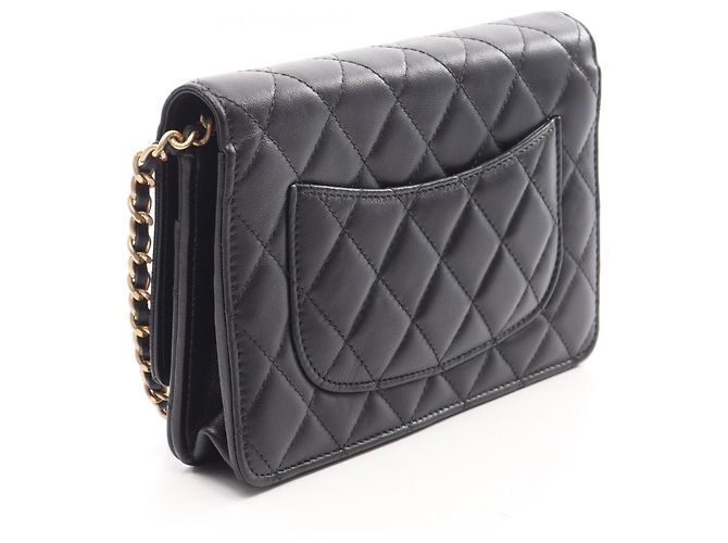 Timeless Borsa a tracolla Chanel Matelassé Icon Nero - vista 2