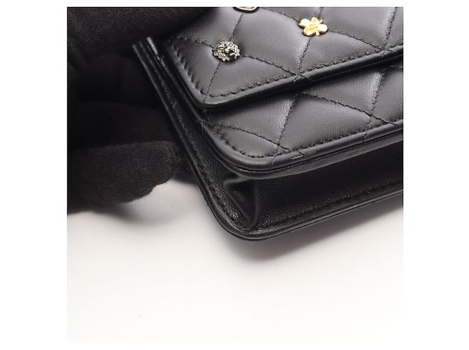 Timeless Borsa a tracolla Chanel Matelassé Icon Nero - vista 8
