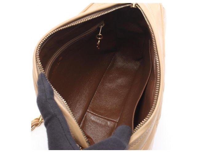 Chanel Matelassé Coco Mark Tassel Schultertasche Beige - Ansicht 3