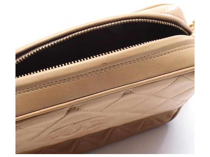 Chanel Matelassé Coco Mark Tassel Schultertasche Beige - Ansicht 9