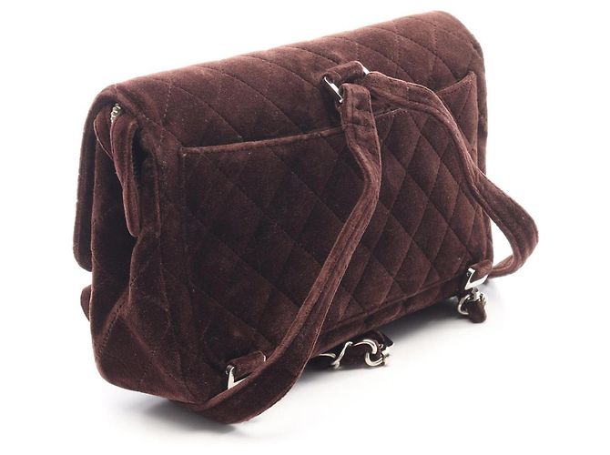 Zaino/Borsa Chanel Matelassé con catena Marrone - vista 2