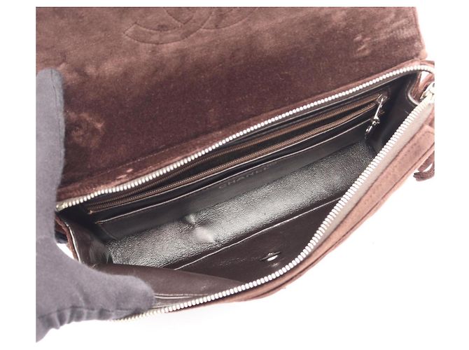 Zaino/Borsa Chanel Matelassé con catena Marrone - vista 3
