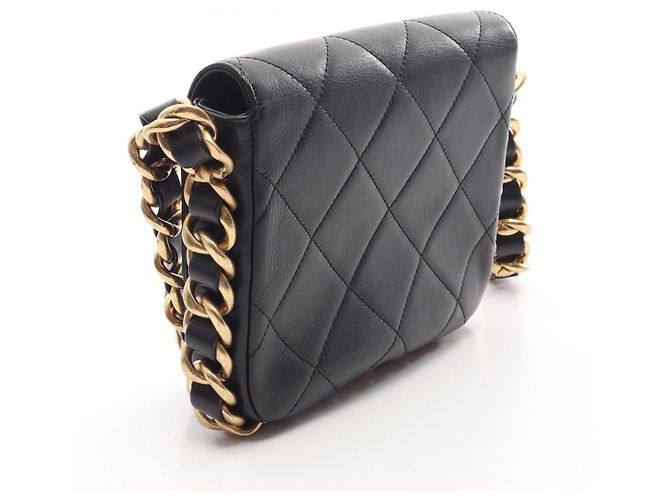 Borsa Chanel Matelassé Small Flap Nero - vista 2