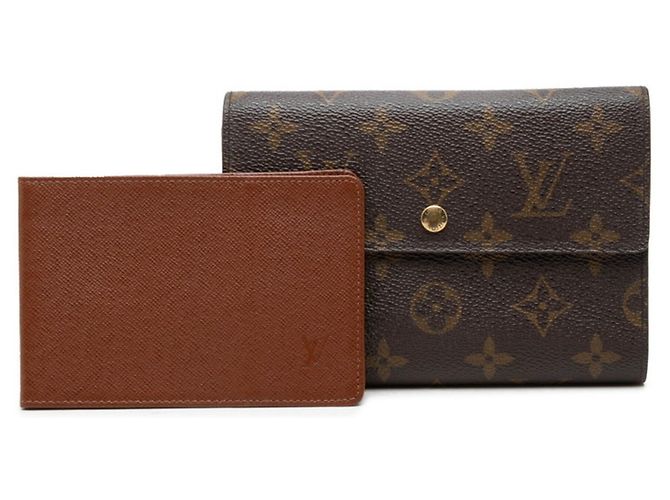 Cartera Bi-Fold Louis Vuitton Monogram Castaño Monograma - vista 10