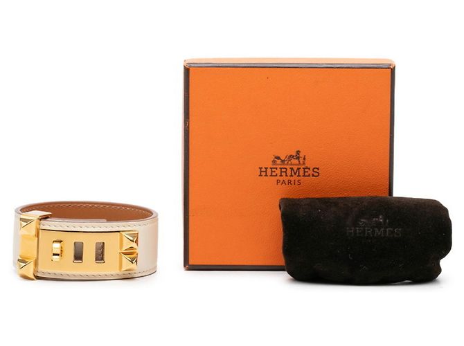 Hermès Pulseira Rígida Hermes Collier de Chien Cru - vista 5