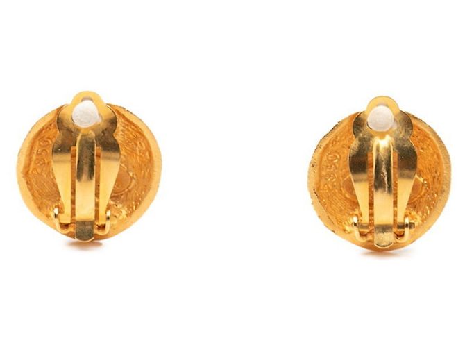 Orecchini a clip Chanel Coco Mark placcati oro D'oro - vista 2