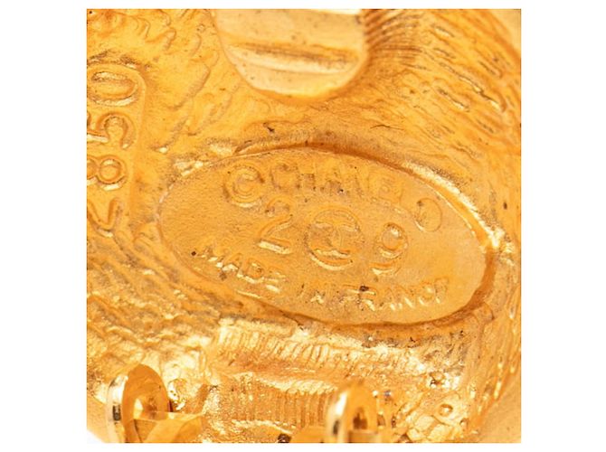 Orecchini a clip Chanel Coco Mark placcati oro D'oro - vista 3