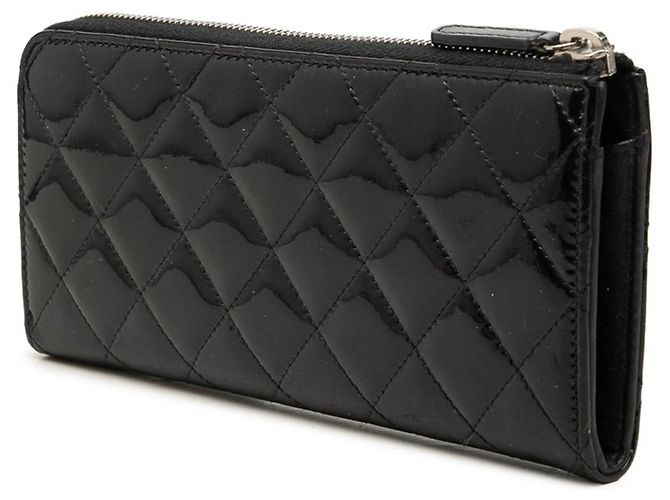 Cartera larga Chanel Coco Mark Matelassé Negro - vista 2