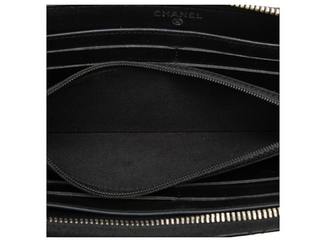 Cartera larga Chanel Coco Mark Matelassé Negro - vista 4