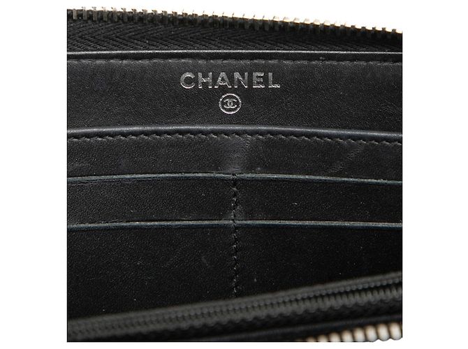 Cartera larga Chanel Coco Mark Matelassé Negro - vista 5