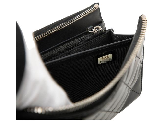 Cartera larga Chanel Coco Mark Matelassé Negro - vista 6
