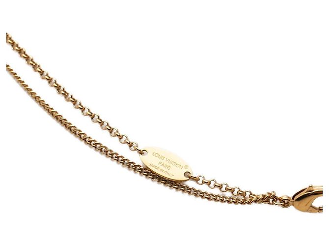 Collana Louis Vuitton LV Padlock D'oro - vista 4