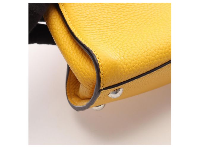 Borsa 2-Way Fendi Mini Peekaboo Selleria Giallo - vista 8