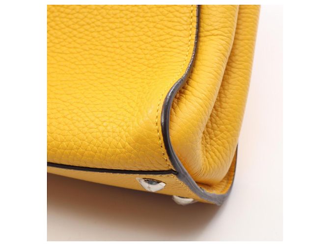 Borsa 2-Way Fendi Mini Peekaboo Selleria Giallo - vista 9