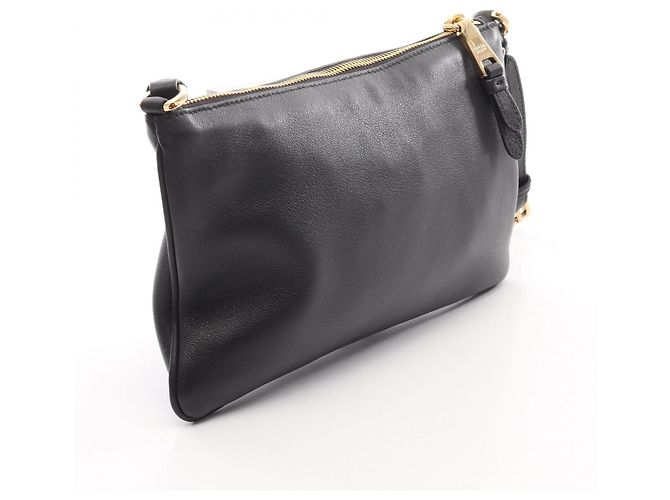 Bolsa de Ombro Prada PRADA com Placa Triangular Preto - vista 2