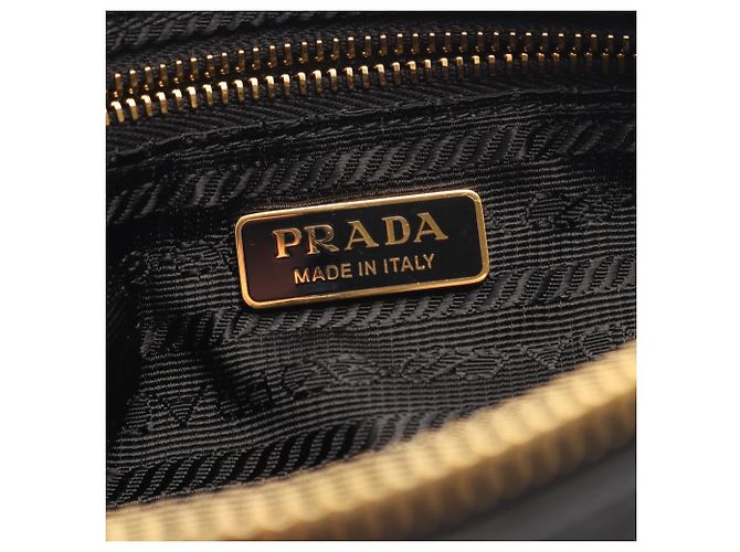 Bolsa de Ombro Prada PRADA com Placa Triangular Preto - vista 4