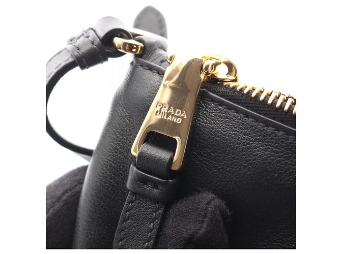 Bolsa de Ombro Prada PRADA com Placa Triangular Preto - vista 7