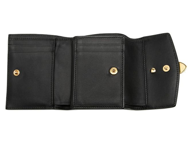 Carteira tri-fold Gucci Sherry Line Sylvie Preto - vista 5