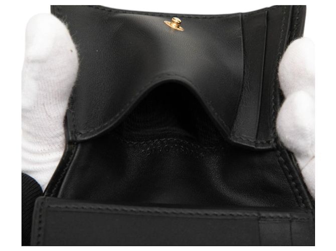 Carteira tri-fold Gucci Sherry Line Sylvie Preto - vista 6