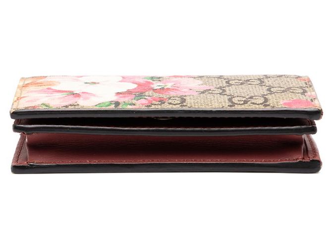 Portafoglio bi-fold Gucci GG Blooms Beige - vista 3