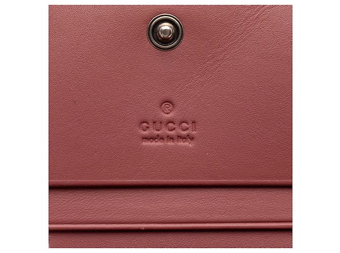 Portafoglio bi-fold Gucci GG Blooms Beige - vista 7