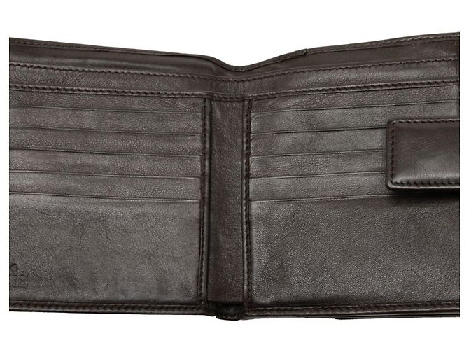 Portafoglio bi-fold Gucci GG Canvas Marrone - vista 5