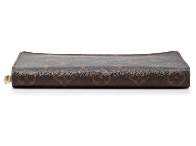 Portafoglio lungo Louis Vuitton Monogram con cerniera Marrone - vista 3