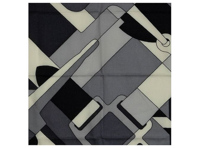 Silk In Hermès Hermes Carre 65 Tude pour un Carr Scarf Braun - Ansicht 4