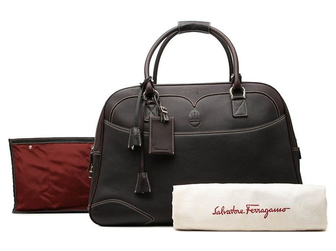 Salvatore Ferragamo Boston Tasche Braun - Ansicht 7