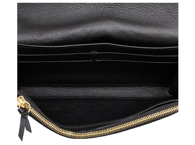Louis Vuitton Monogram Empreinte Portefeuille Emilie Long Wallet Schwarz Monogramm - Ansicht 4
