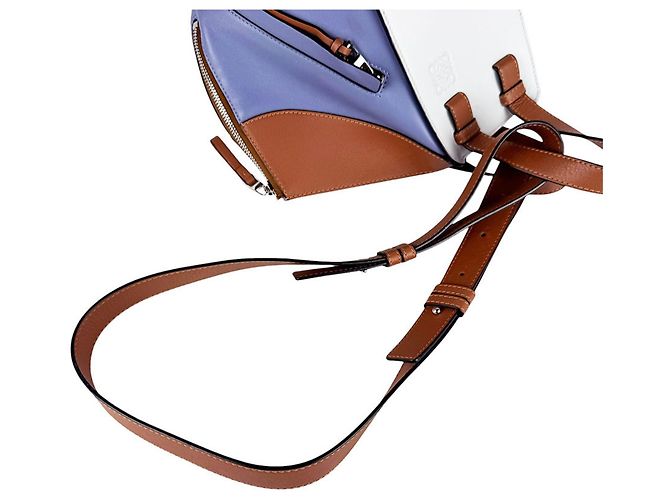 Loewe Hammock Piccola Borsa a mano/Borsa a tracolla in pelle Marrone Blu - vista 11