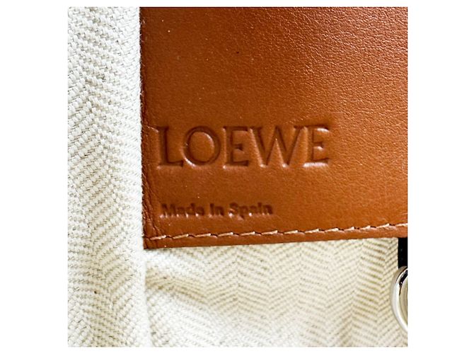 Loewe Hammock Piccola Borsa a mano/Borsa a tracolla in pelle Marrone Blu - vista 13