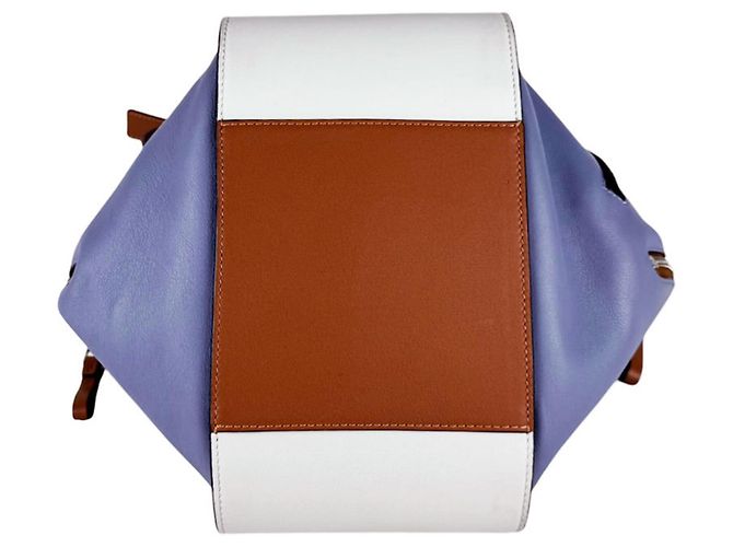Loewe Hammock Piccola Borsa a mano/Borsa a tracolla in pelle Marrone Blu - vista 4