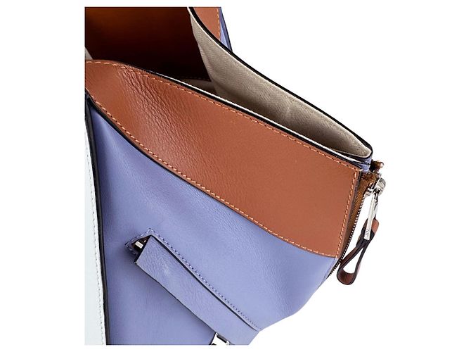 Loewe Hammock Piccola Borsa a mano/Borsa a tracolla in pelle Marrone Blu - vista 6