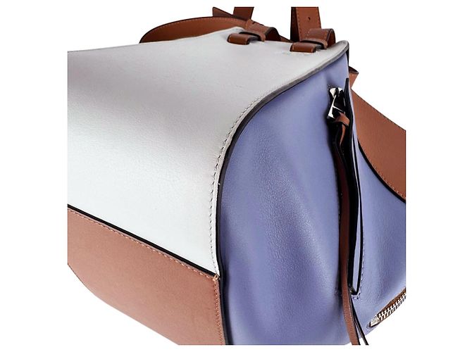 Loewe Hammock Piccola Borsa a mano/Borsa a tracolla in pelle Marrone Blu - vista 8