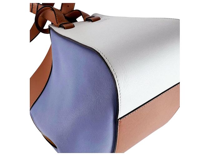 Loewe Hammock Piccola Borsa a mano/Borsa a tracolla in pelle Marrone Blu - vista 9