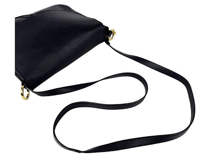 Borsa a tracolla Loewe in pelle nera Nero - vista 10