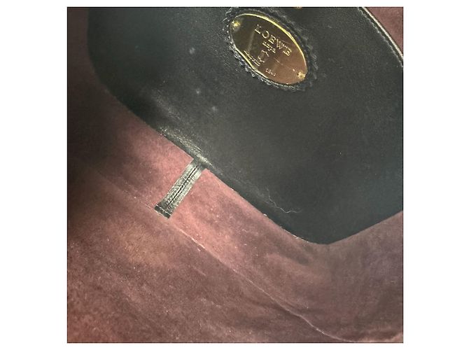 Borsa a tracolla Loewe in pelle nera Nero - vista 5