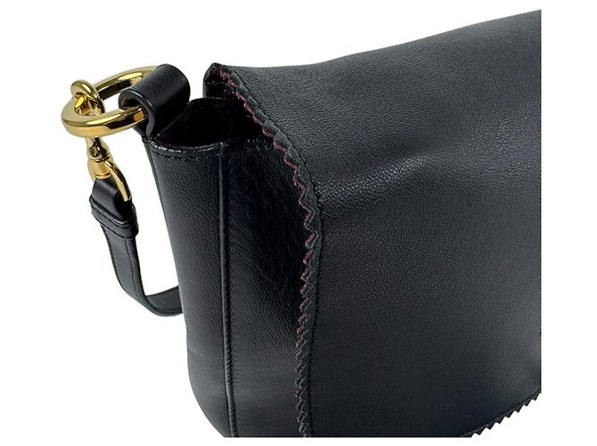 Borsa a tracolla Loewe in pelle nera Nero - vista 7