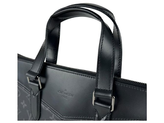 Borsa a tracolla Louis Vuitton Monogram Eclipse Explorer Marrone Nero Monogramma - vista 10