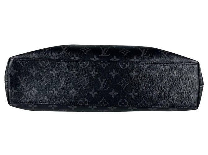 Borsa a tracolla Louis Vuitton Monogram Eclipse Explorer Marrone Nero Monogramma - vista 4