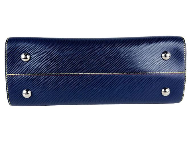 Twist Sac à épaule Louis Vuitton en cuir Epi Bleu Marine - vue 4